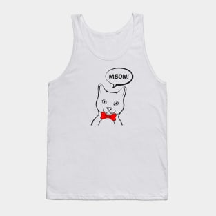 Meow Cat Tank Top